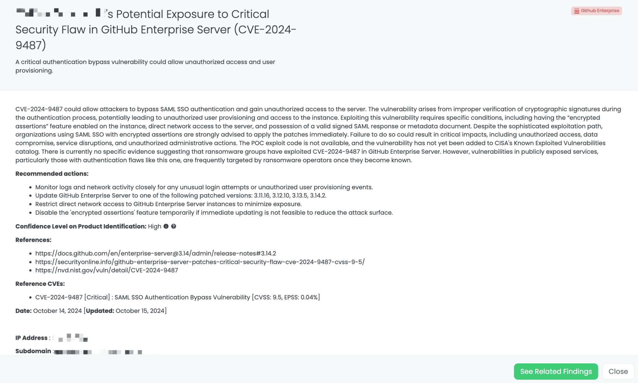  Black Kite’s Github Enterprise FocusTagTM details critical insights on the event for TPRM professionals.