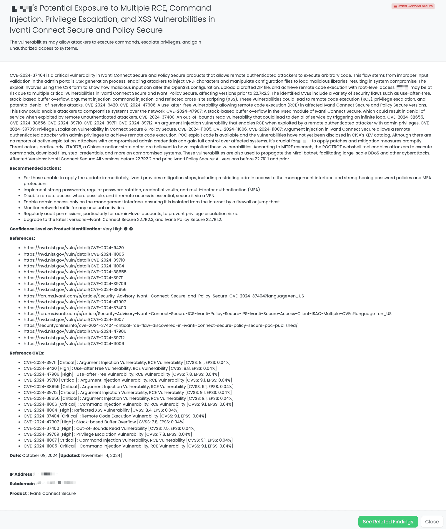 Black Kite’s Ivanti Connect Secure FocusTagTM details critical insights on the event for TPRM professionals.