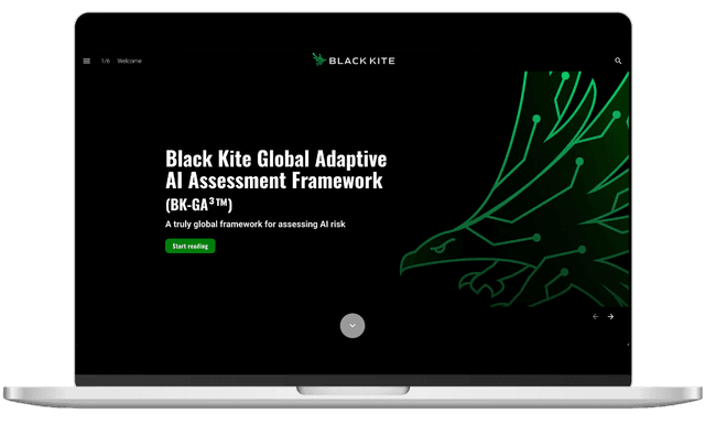 Black Kite Global Adaptive AI Assessment Framework (BK-GA³™) report cover