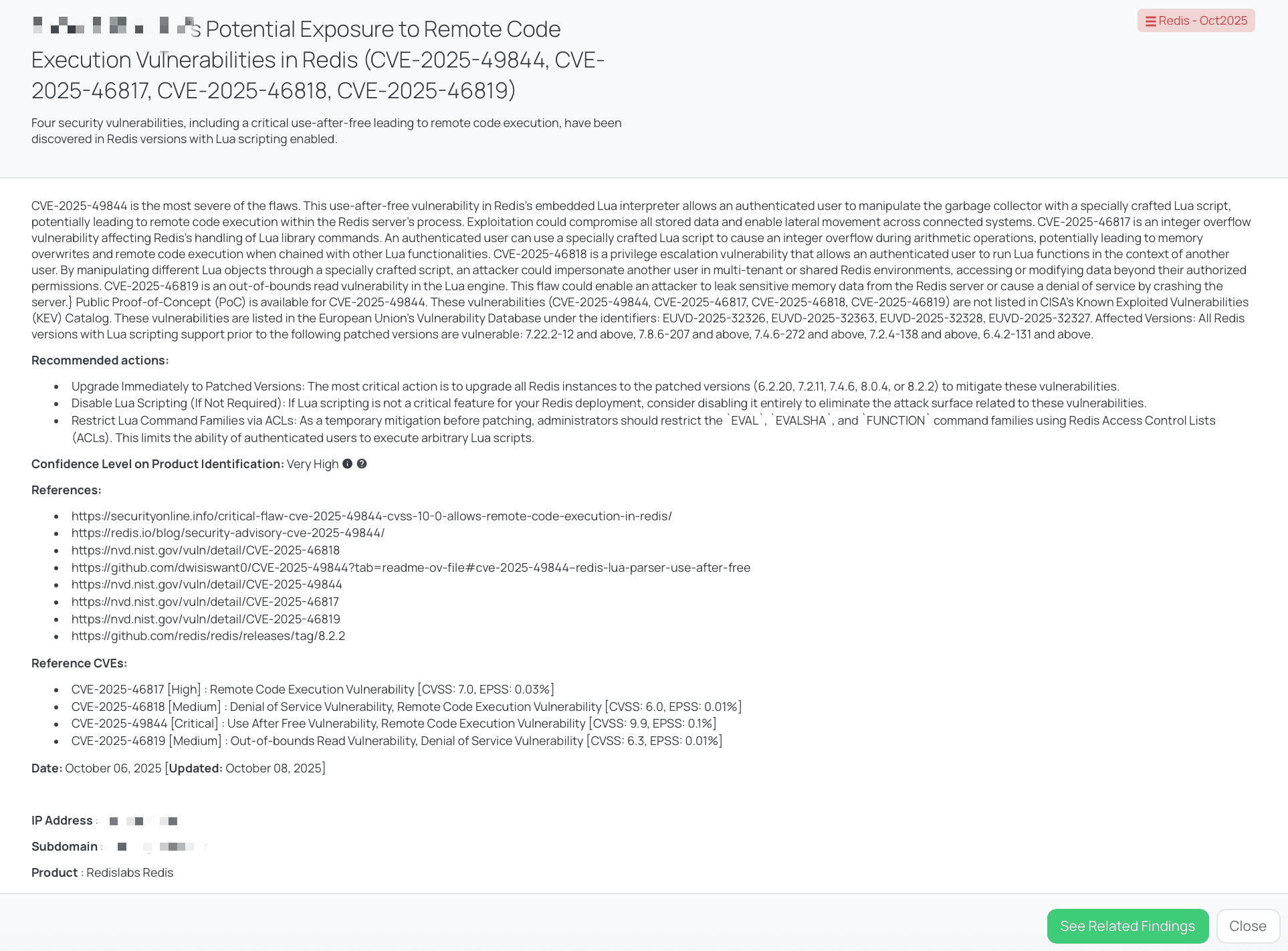 Black Kite’s Redis – Oct2025 FocusTagTM details critical insights on the event for TPRM professionals.