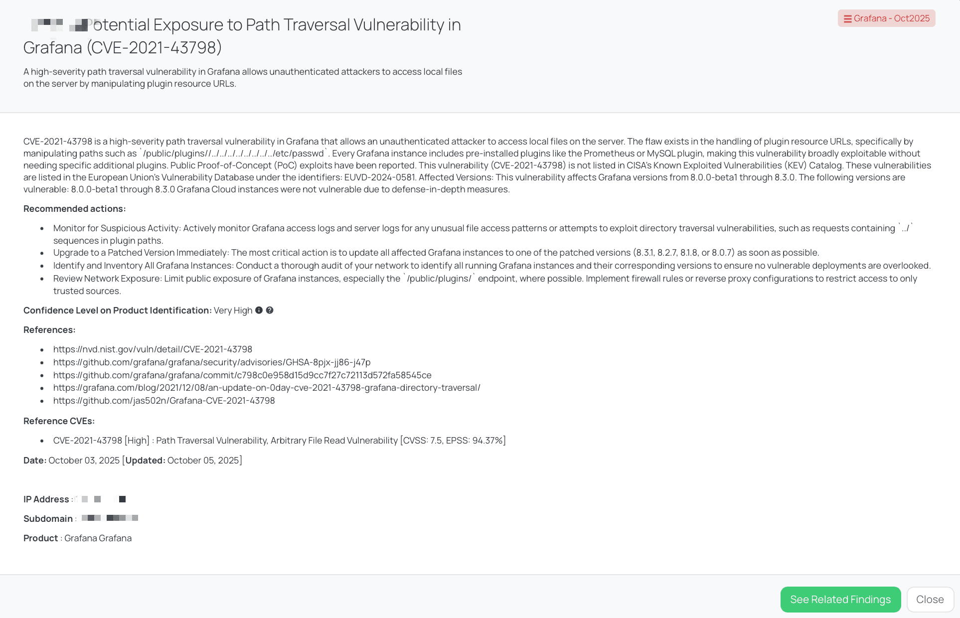 Black Kite’s Grafana – Oct2025 FocusTagTM details critical insights on the event for TPRM professionals.