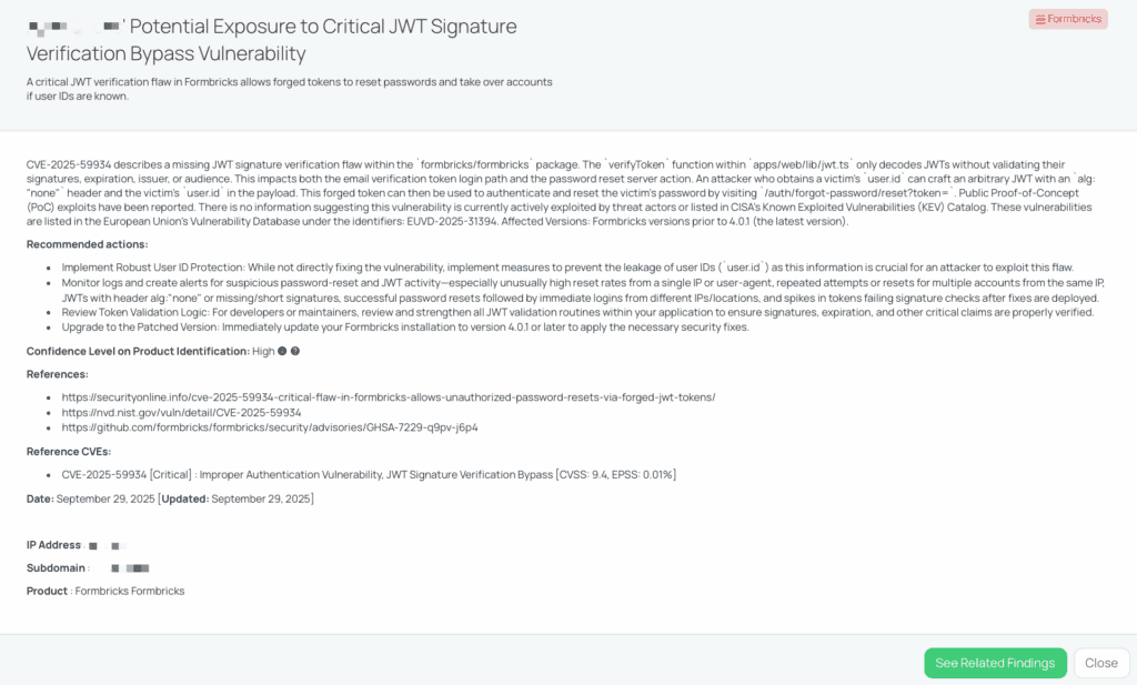 Black Kite’s Formbricks FocusTagTM details critical insights on the event for TPRM professionals.