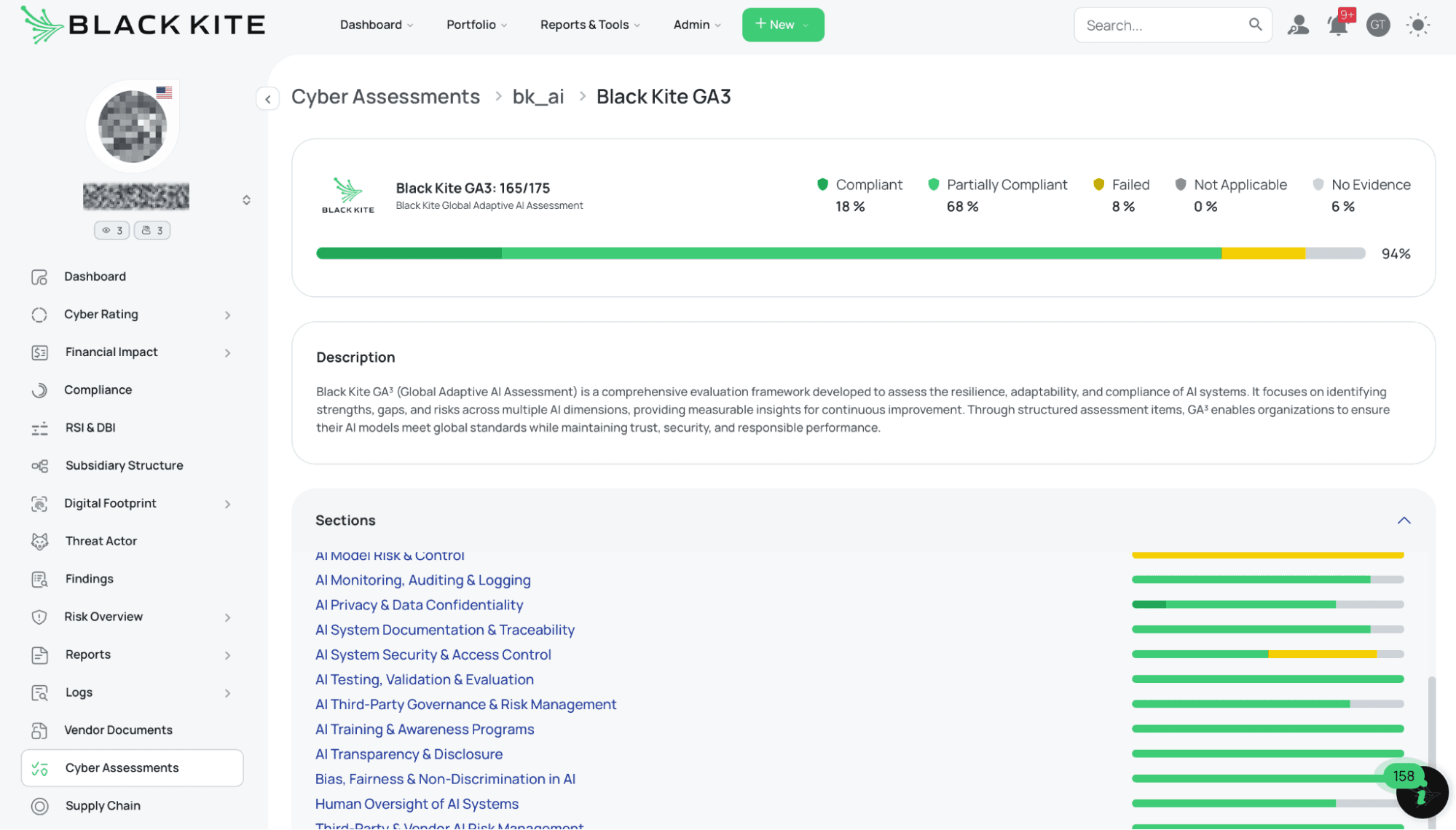 Black Kite Releases Global Adaptive AI Assessment Framework (BK-GA³™) Developed in Consultation with Shared Assessments 