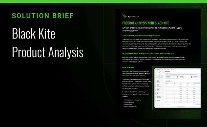 Product Analysis with Black Kite