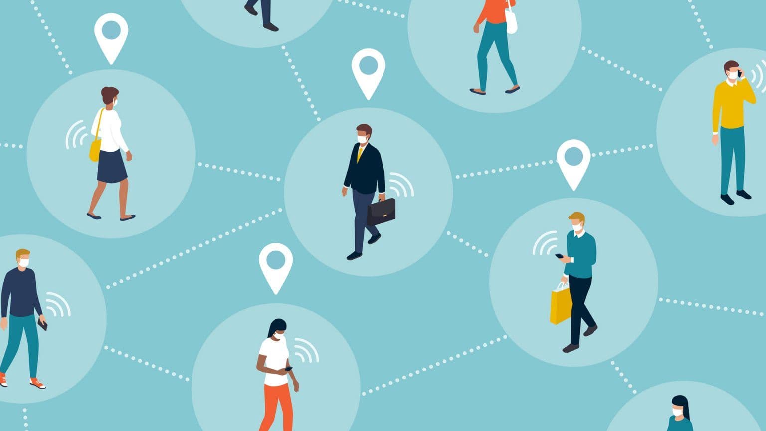 business people walking