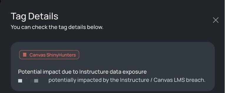 FocusTag® details surface how a tagged vendor is impacted, which can be shared directly with the vendor.