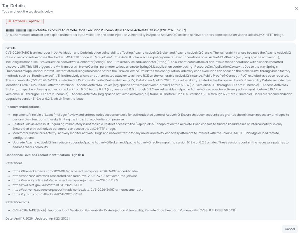 Black Kite’s ActiveMQ - Apr2026 FocusTag® details critical insights on the event for TPRM professionals