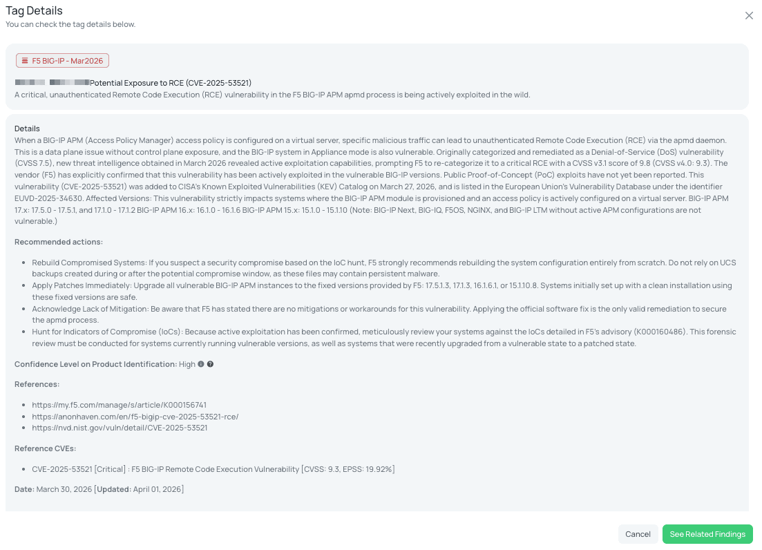 Black Kite's F5 BIG-IP - Mar2026 FocusTag® details critical insights on the event for TPRM professionals.
