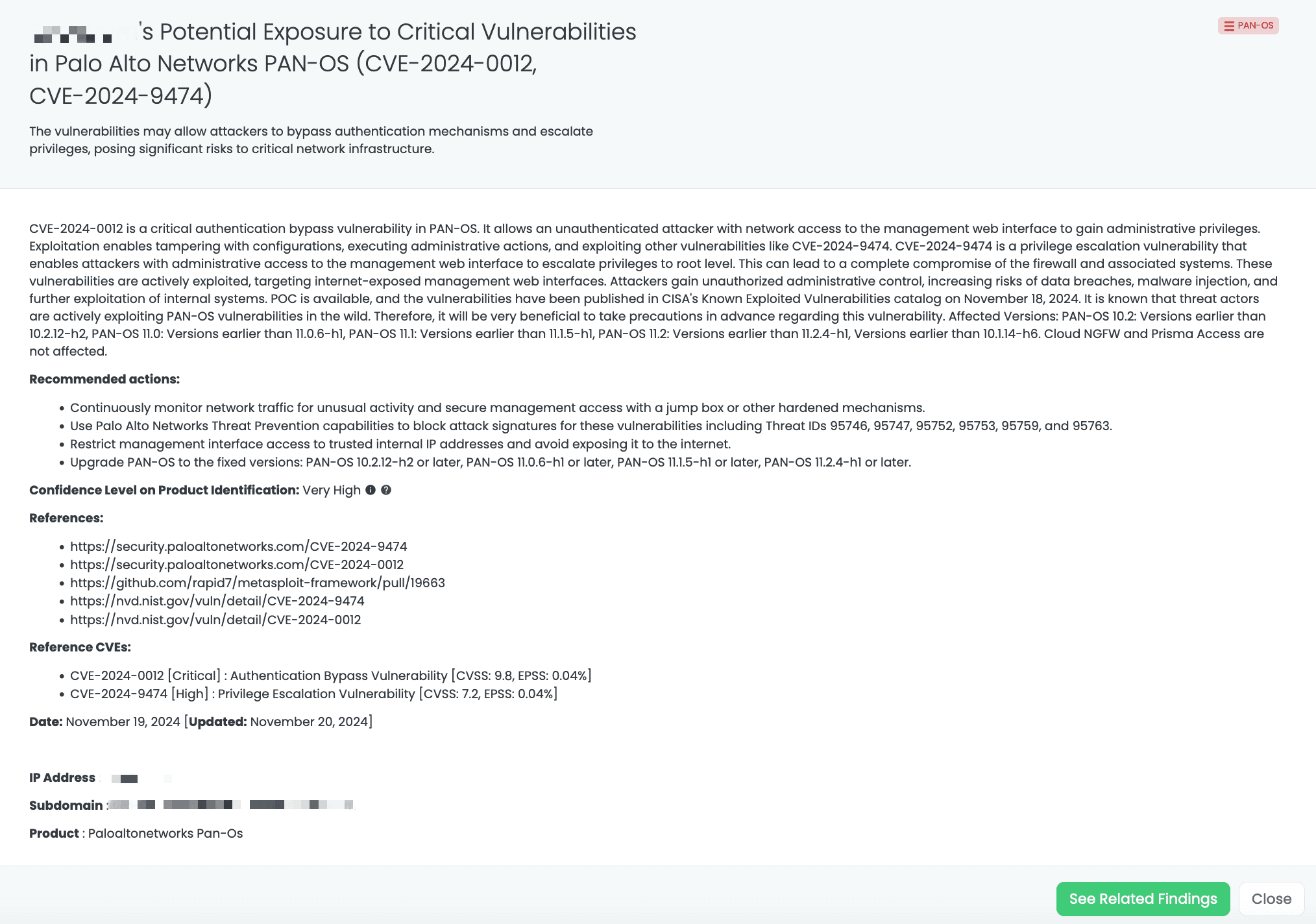 Black Kite’s PAN-OS FocusTagTM details critical insights on the event for TPRM professionals.