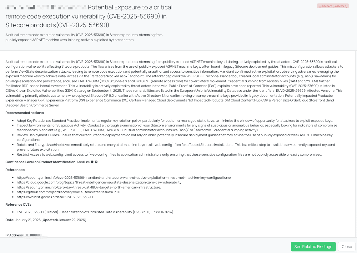 Black Kite's Sitecore FocusTag® details critical insights on the event for TPRM professionals.