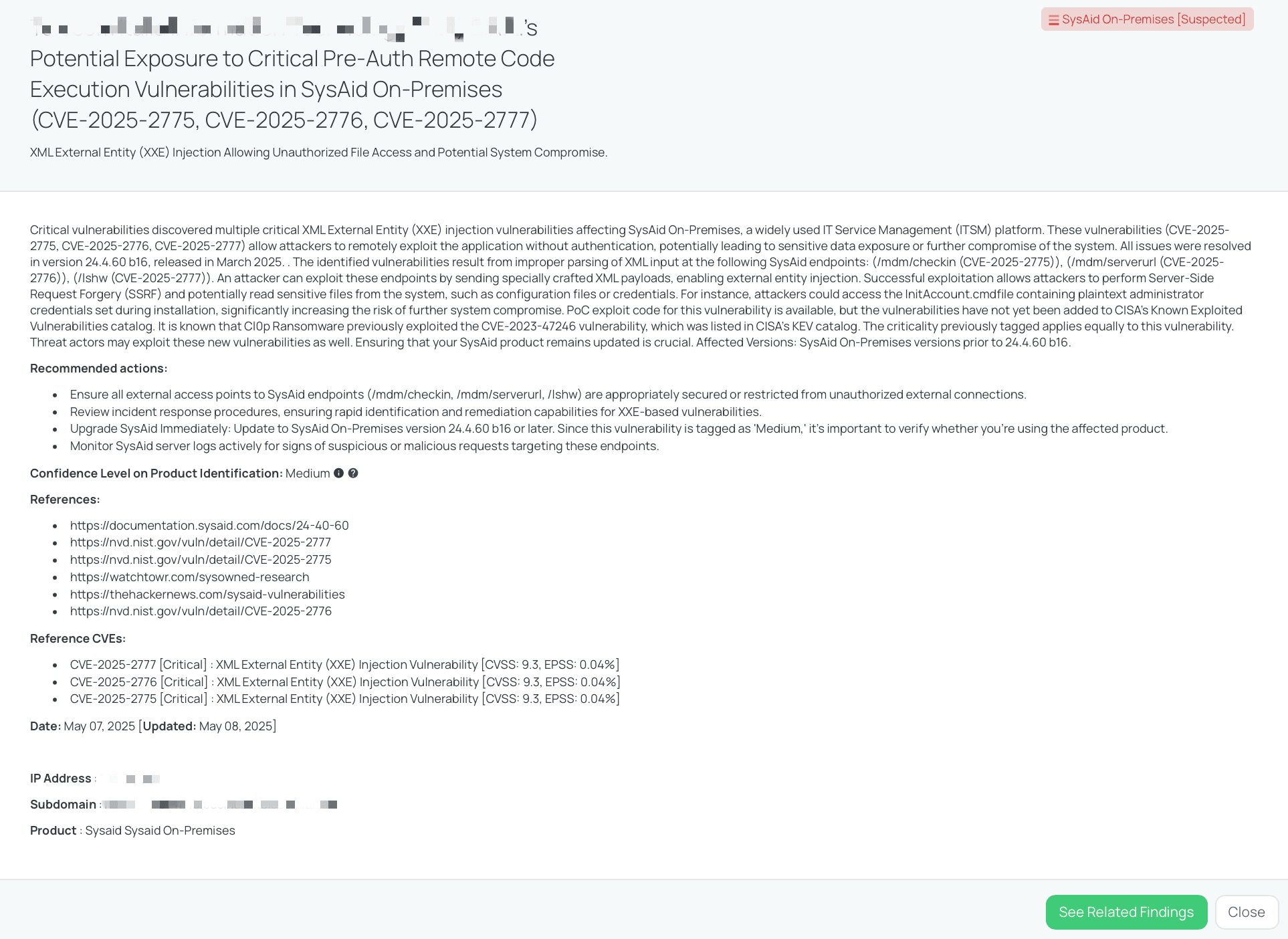 1_SysAid-On-Premises-Suspected