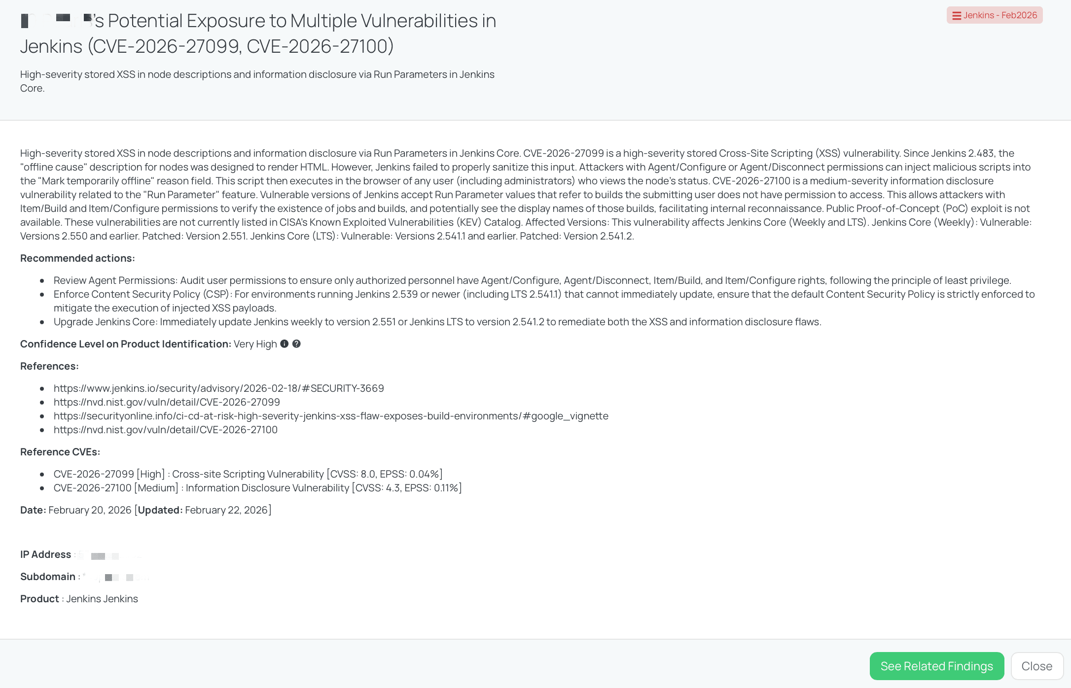 Black Kite's Jenkins - Feb2026 FocusTag® details critical insights on the event for TPRM professionals.