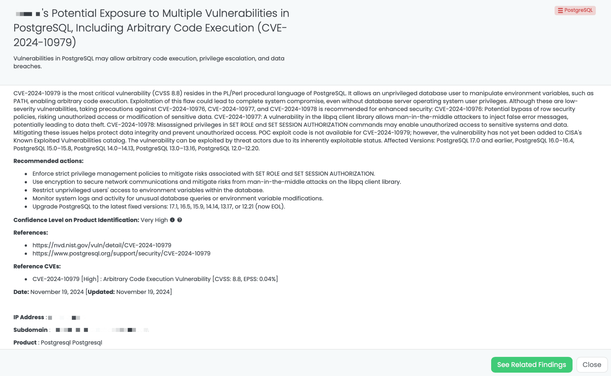 Black Kite’s PostgreSQL FocusTagTM details critical insights on the event for TPRM professionals.