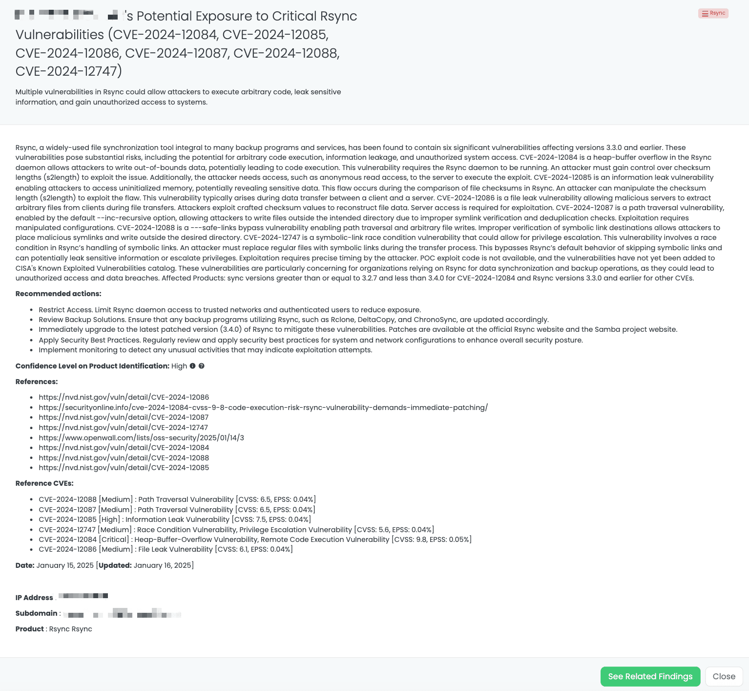 Black Kite’s Rsync FocusTagTM details critical insights on the event for TPRM professionals.