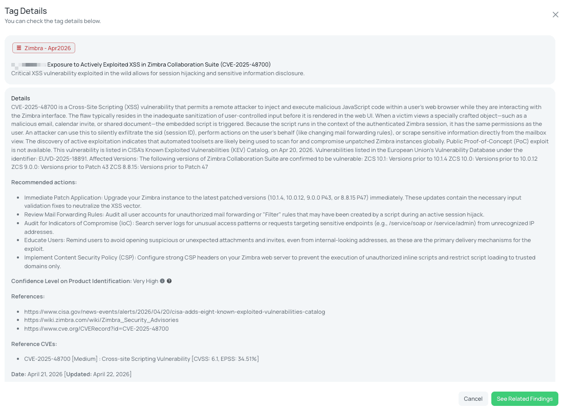 Black Kite's Zimbra - Apr2026 FocusTag® details critical insights on the event for TPRM professionals.