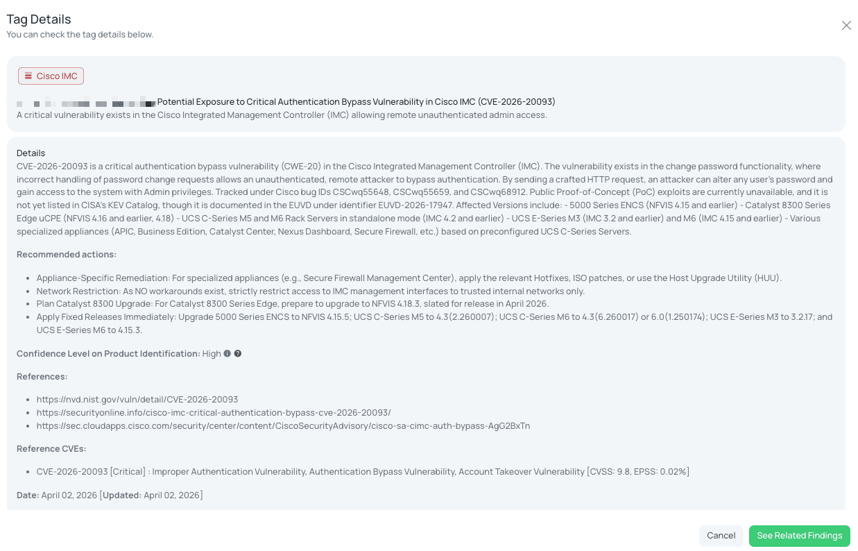 Black Kite's Cisco IMC FocusTag® details critical insights on the event for TPRM professionals. 