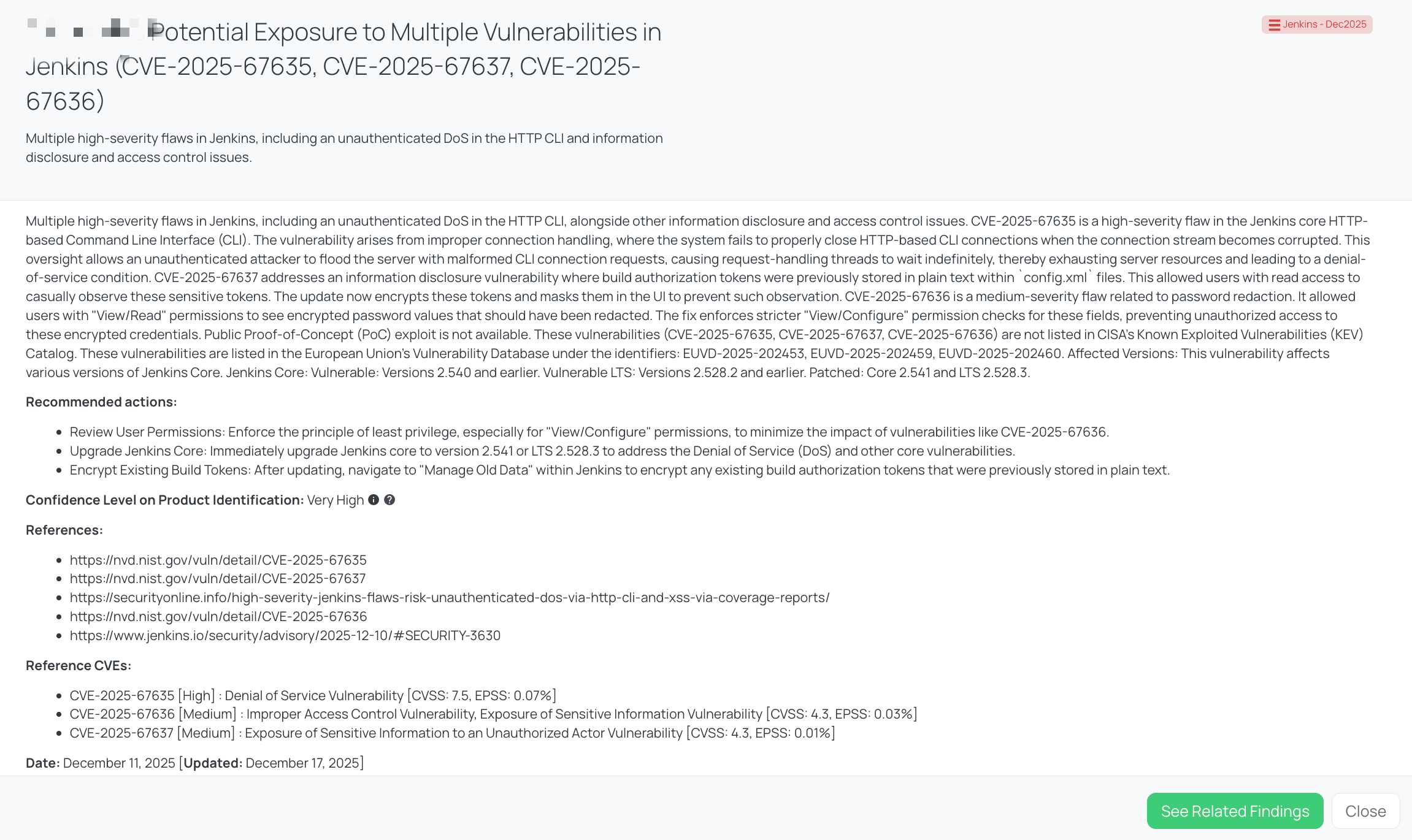 Black Kite’s Jenkins - Dec2025 FocusTagTM details critical insights on the event for TPRM professionals.