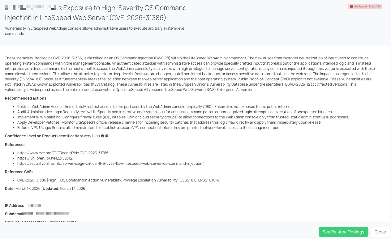 Black Kite's LiteSpeed - Mar2026 FocusTag® details critical insights on the event for TPRM professionals.