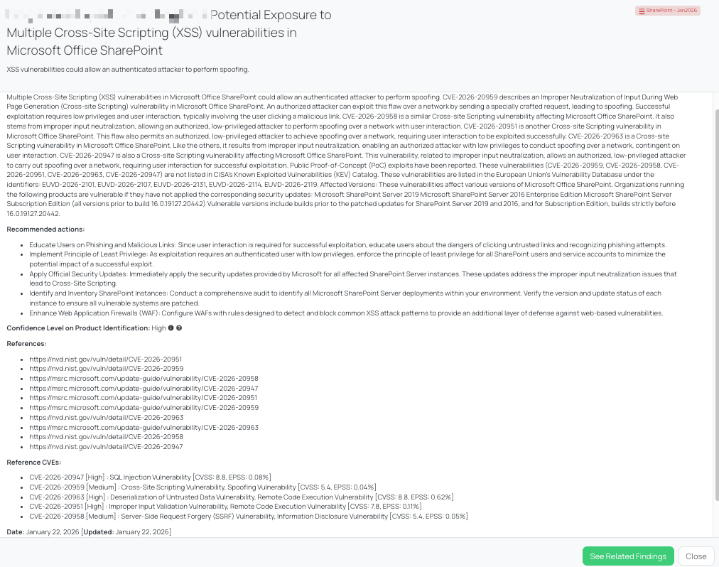 Black Kite's SharePoint - Jan2026 FocusTag® details critical insights on the event for TPRM professionals.