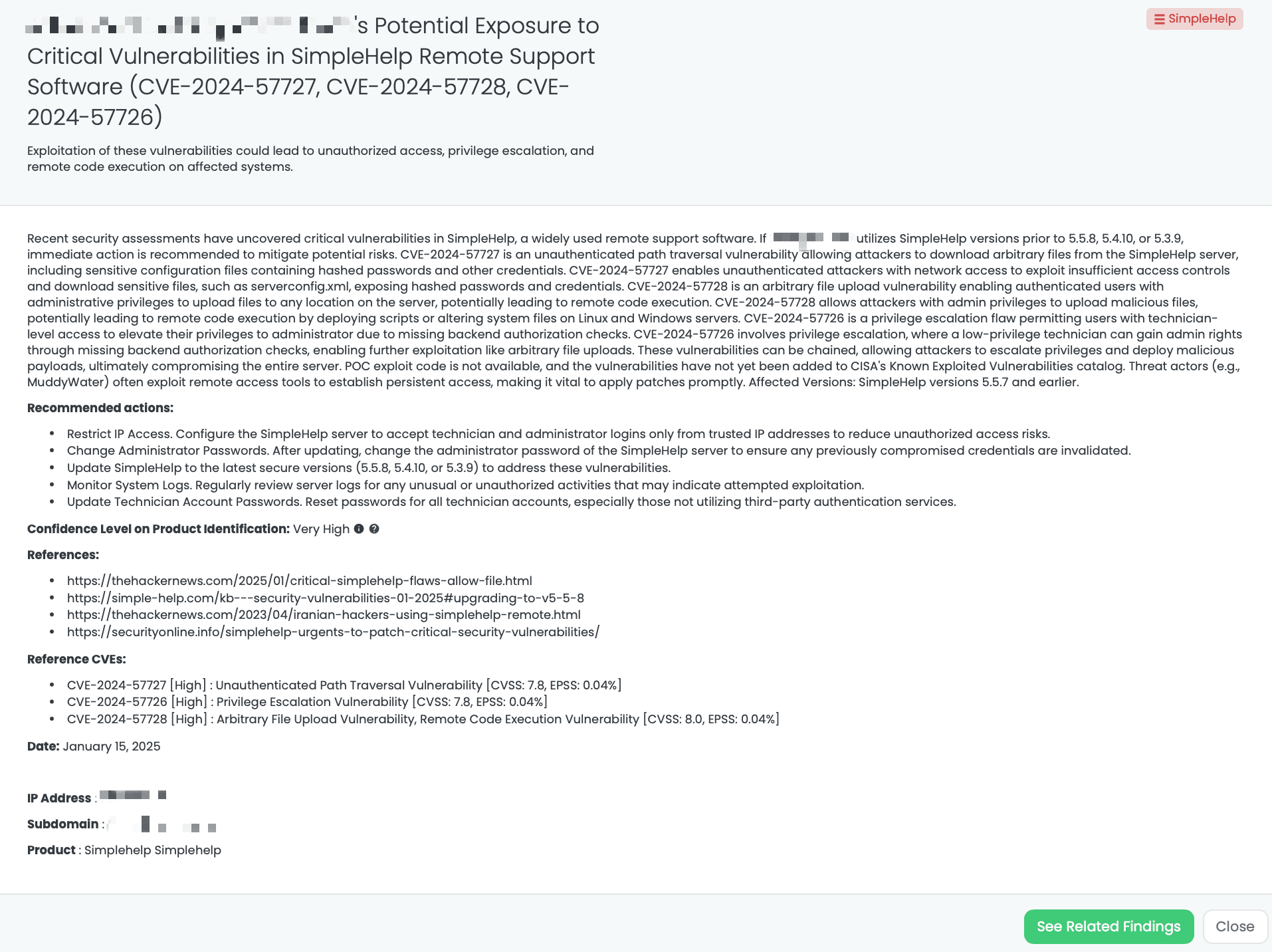Black Kite’s SimpleHelp FocusTagTM details critical insights on the event for TPRM professionals.