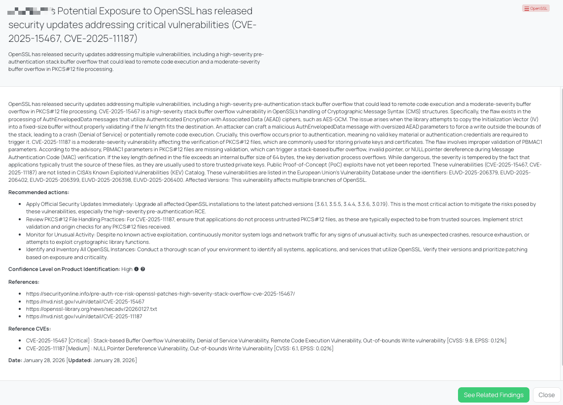 Black Kite's OpenSSL FocusTag® details critical insights on the event for TPRM professionals.