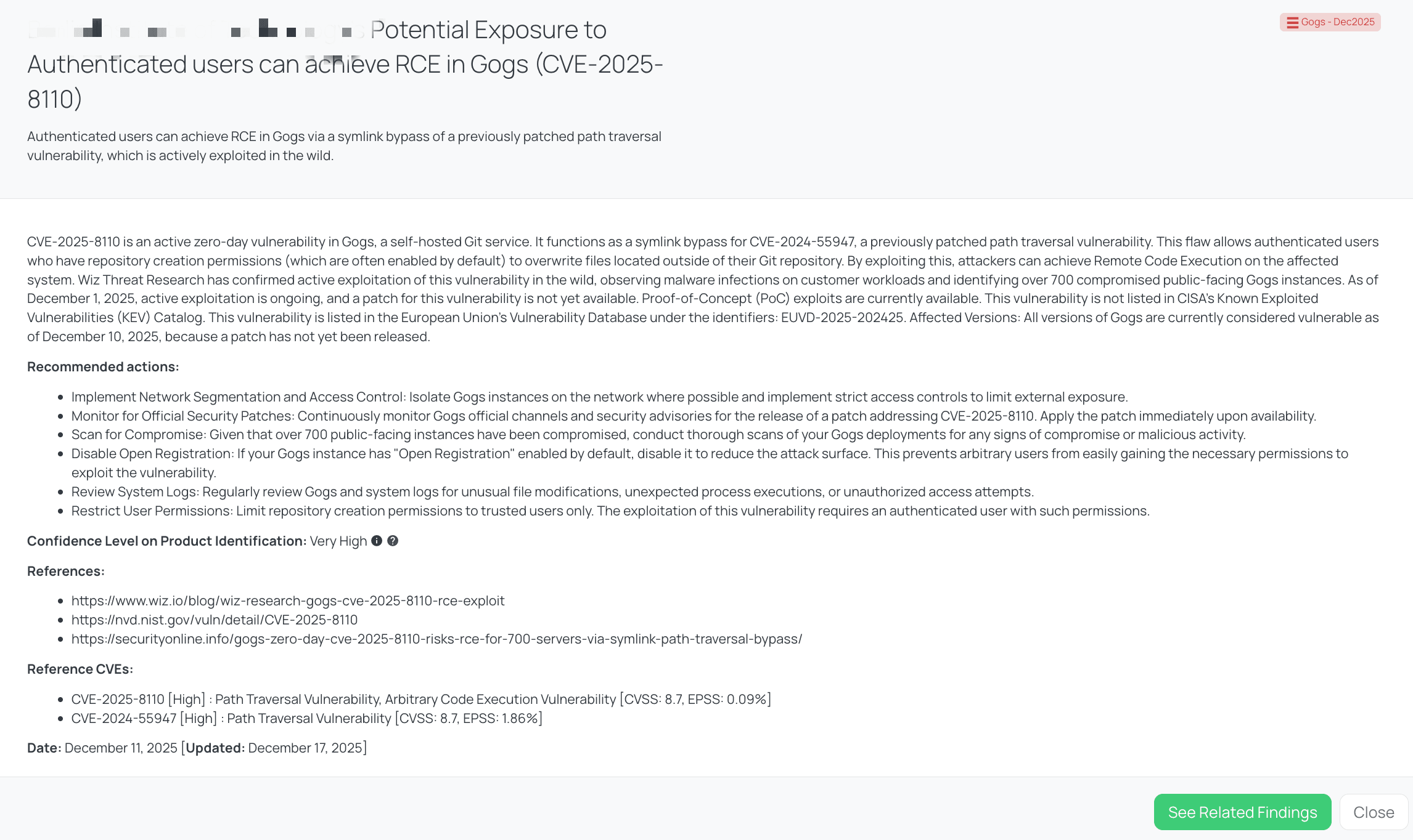 Black Kite’s Gogs - Dec2025 FocusTagTM details critical insights on the event for TPRM professionals.