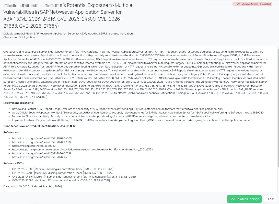 Black Kite's SAP NetWeaver for ABAP FocusTag® details critical insights on the event for TPRM professionals.