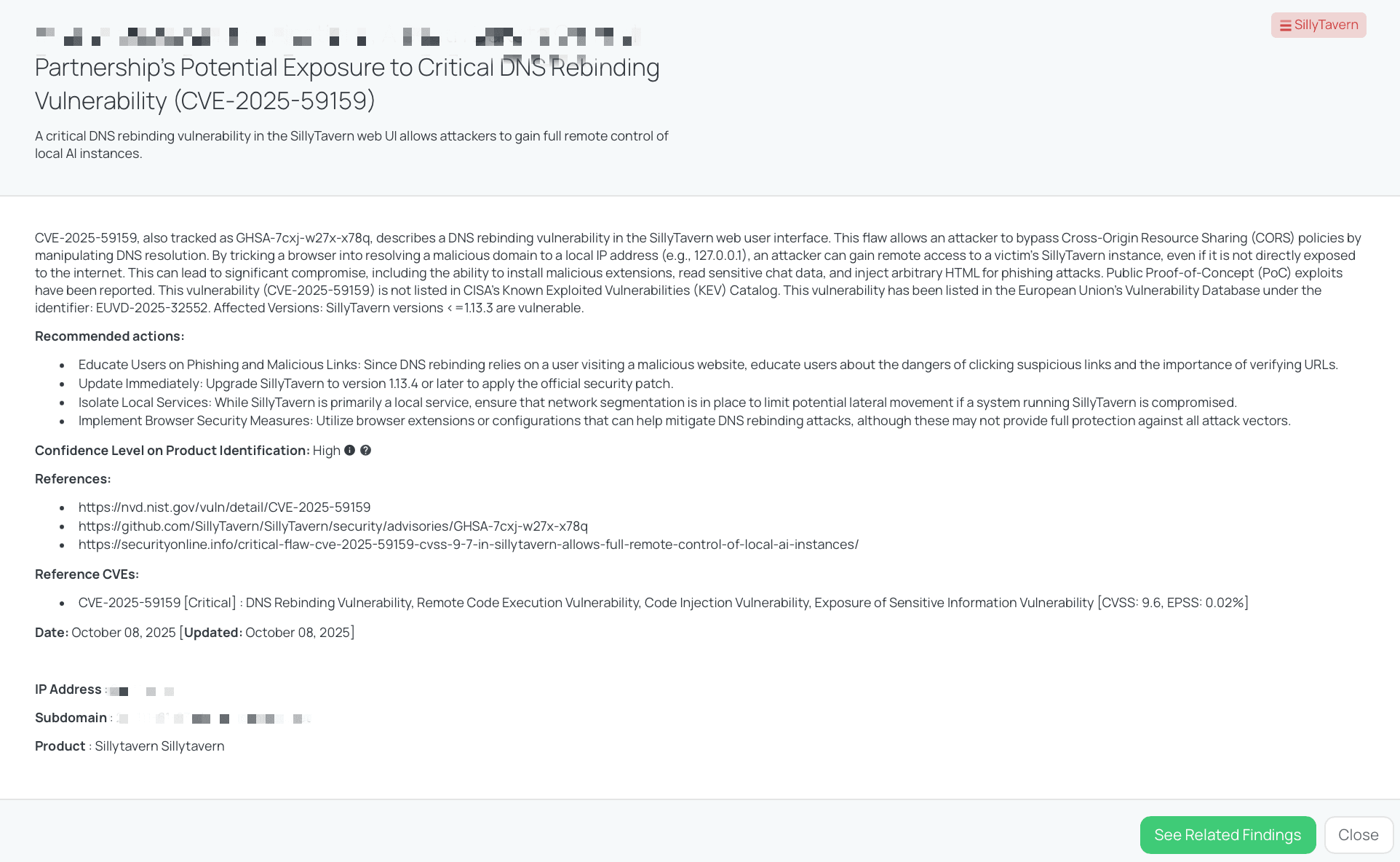 Black Kite’s SillyTavern FocusTagTM details critical insights on the event for TPRM professionals.