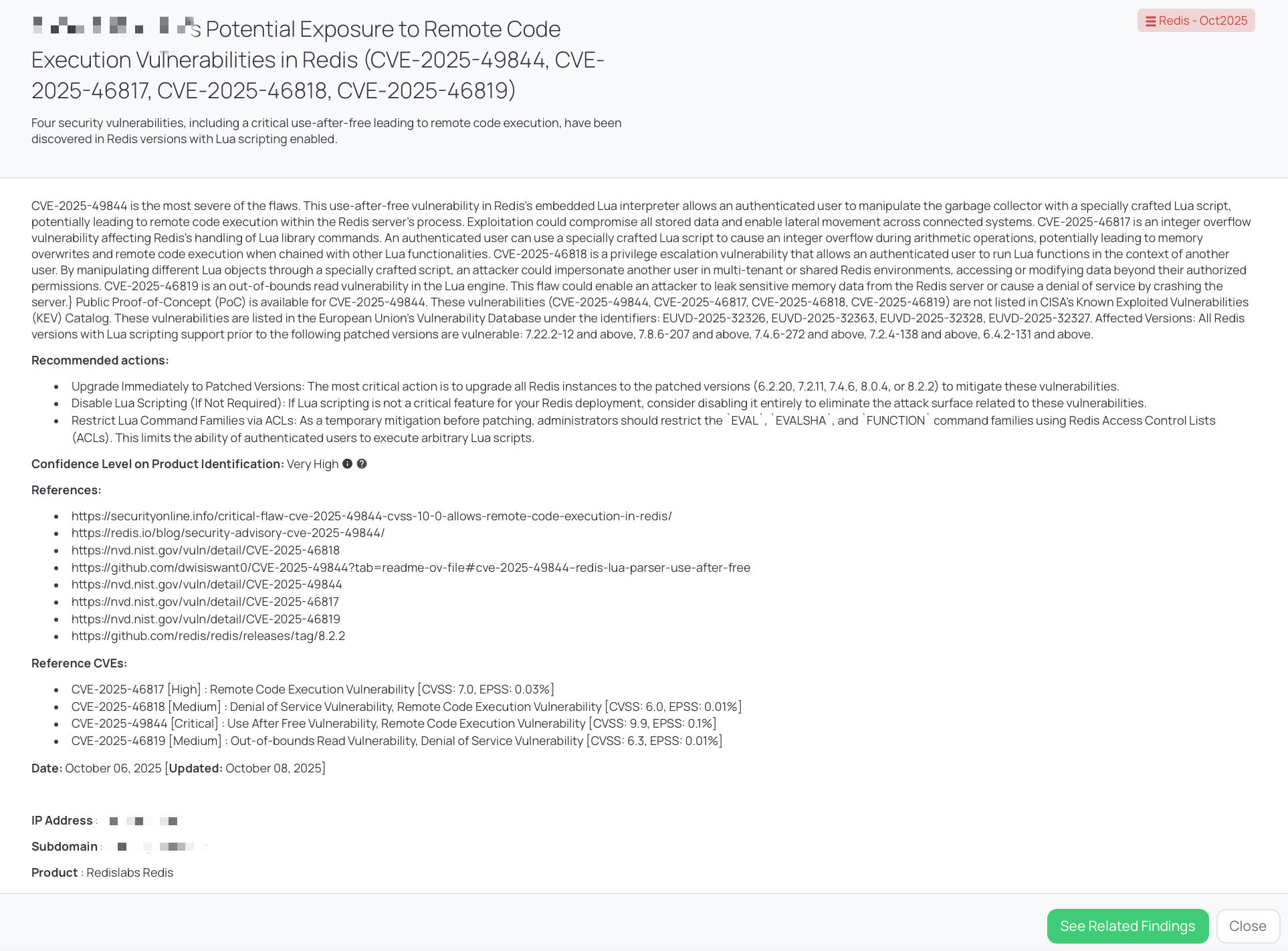 Black Kite’s Redis – Oct2025 FocusTagTM details critical insights on the event for TPRM professionals.