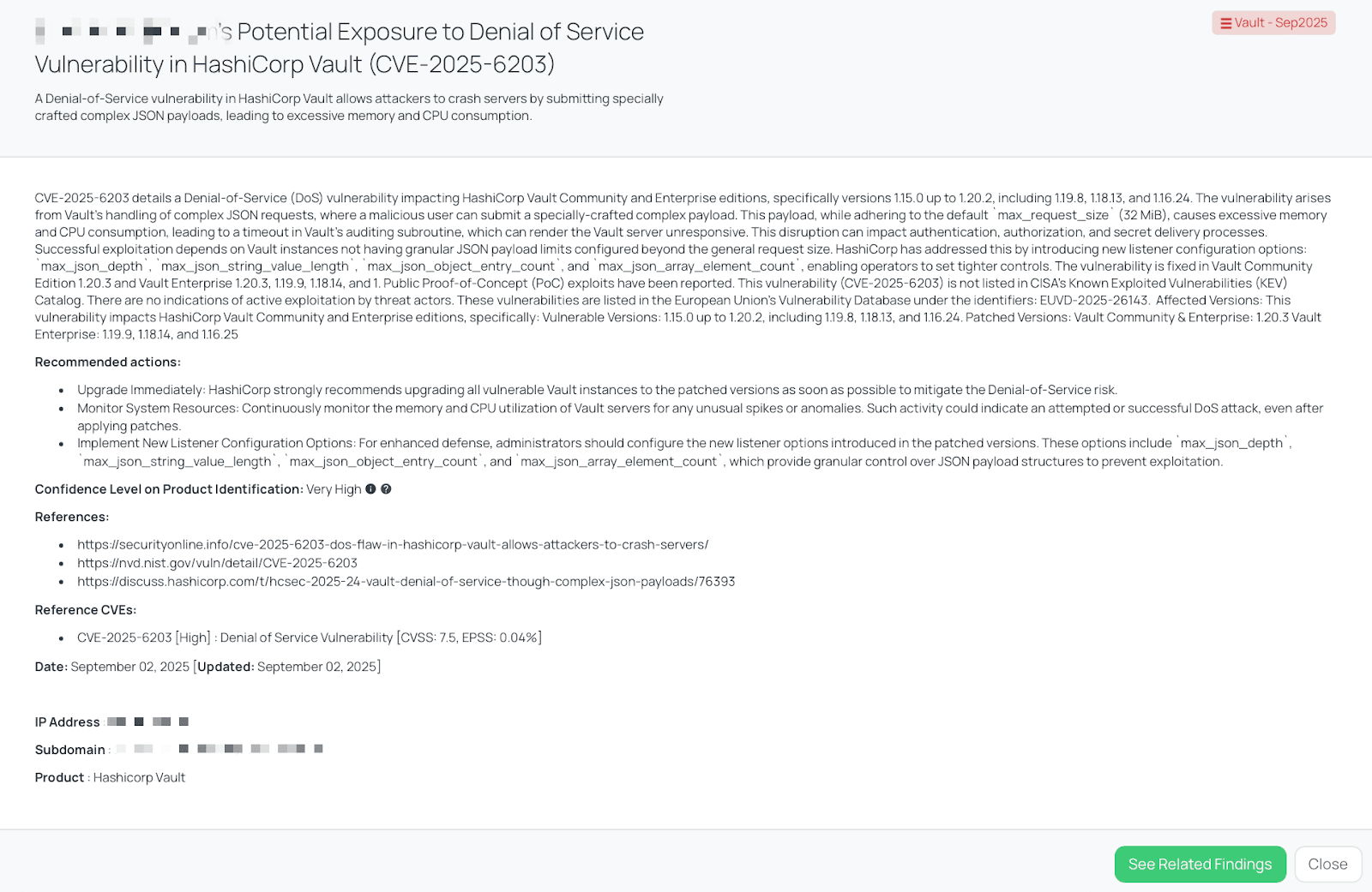Black Kite’s Vault – Sep2025 FocusTagTM details critical insights on the event for TPRM professionals.