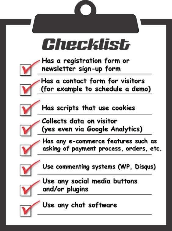 GDPR checklist