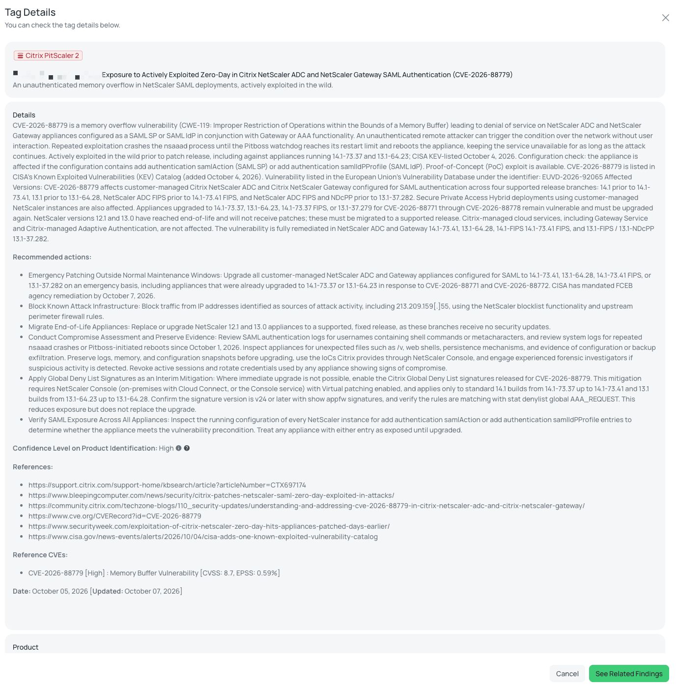 Black Kite's Citrix NetScaler - Oct2026 FocusTag details critical insights for TPRM professionals