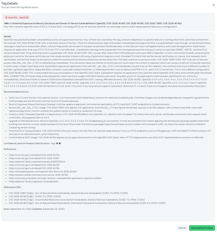 Black Kite's OpenSSL FocusTag details critical insights on the event for TPRM professionals.