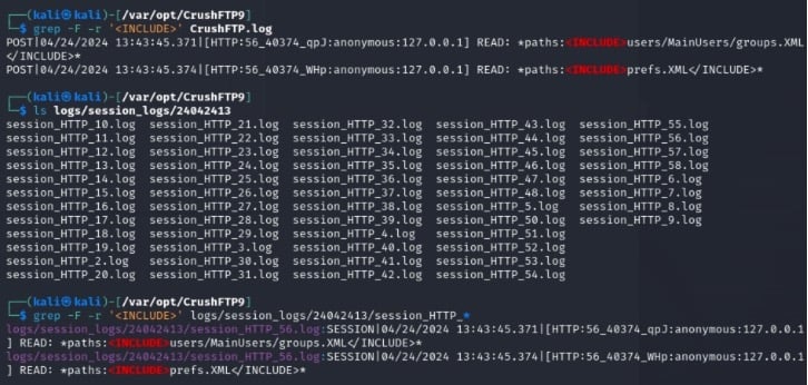 Check if there is a suspicious IP.