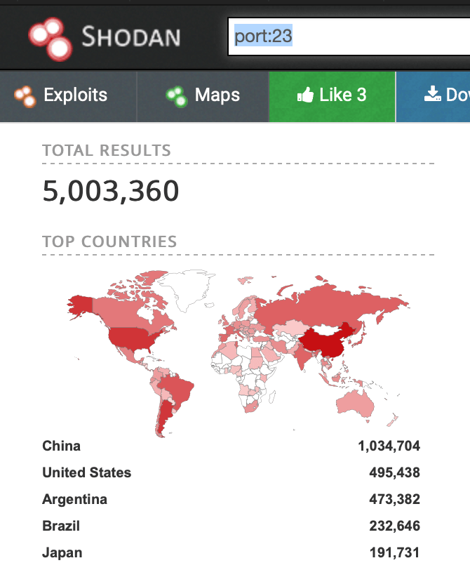 map of exploits