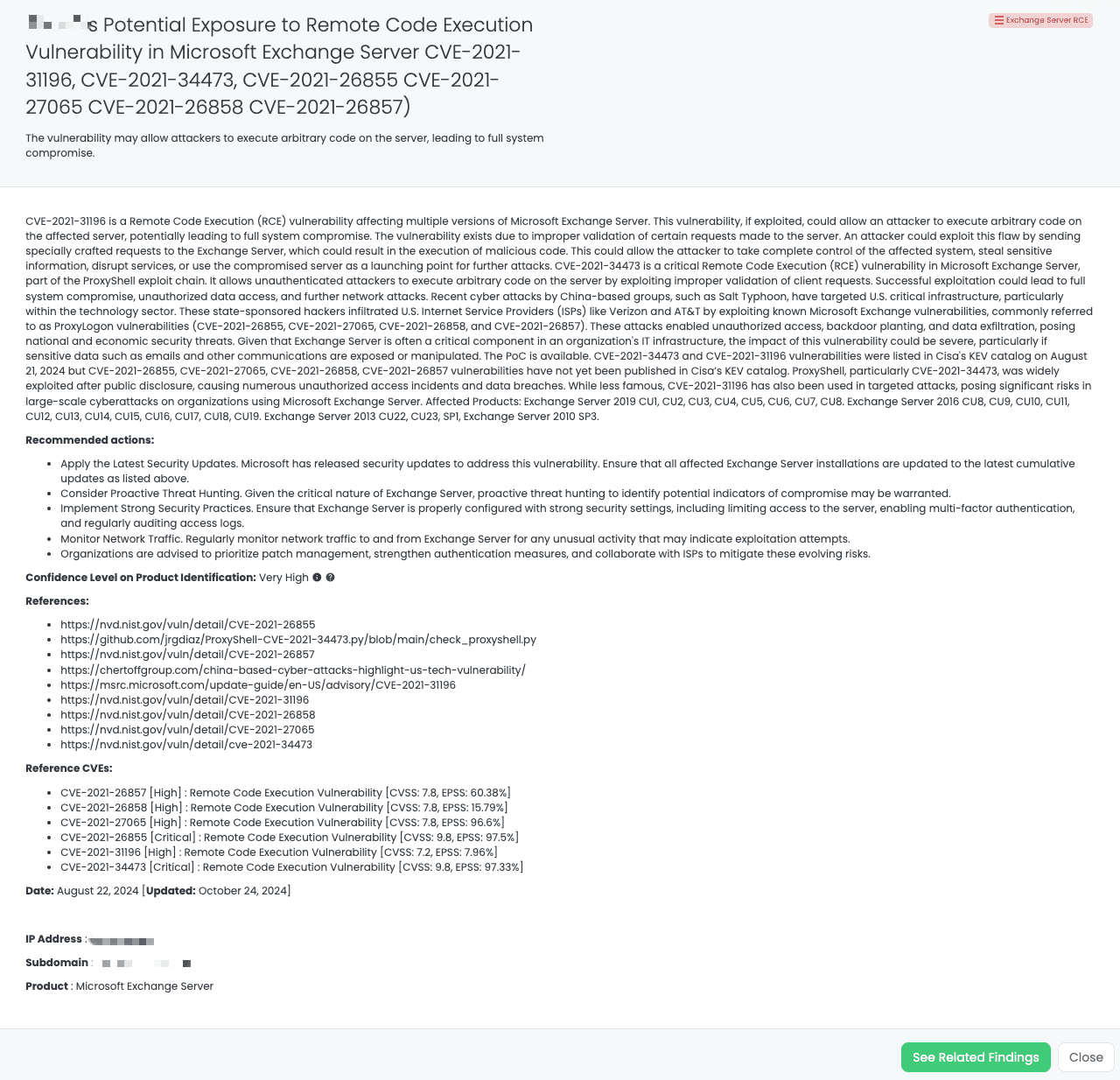 Black Kite’s Exchange Server RCE FocusTagTM details critical insights on the event for TPRM professionals.