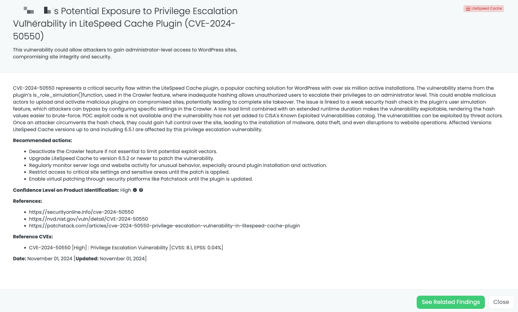 Black Kite’s LiteSpeed Cache FocusTagTM details critical insights on the event for TPRM professionals.