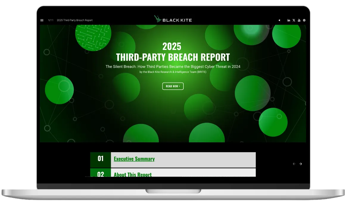Black Kite Third-Party Breach Report 2025