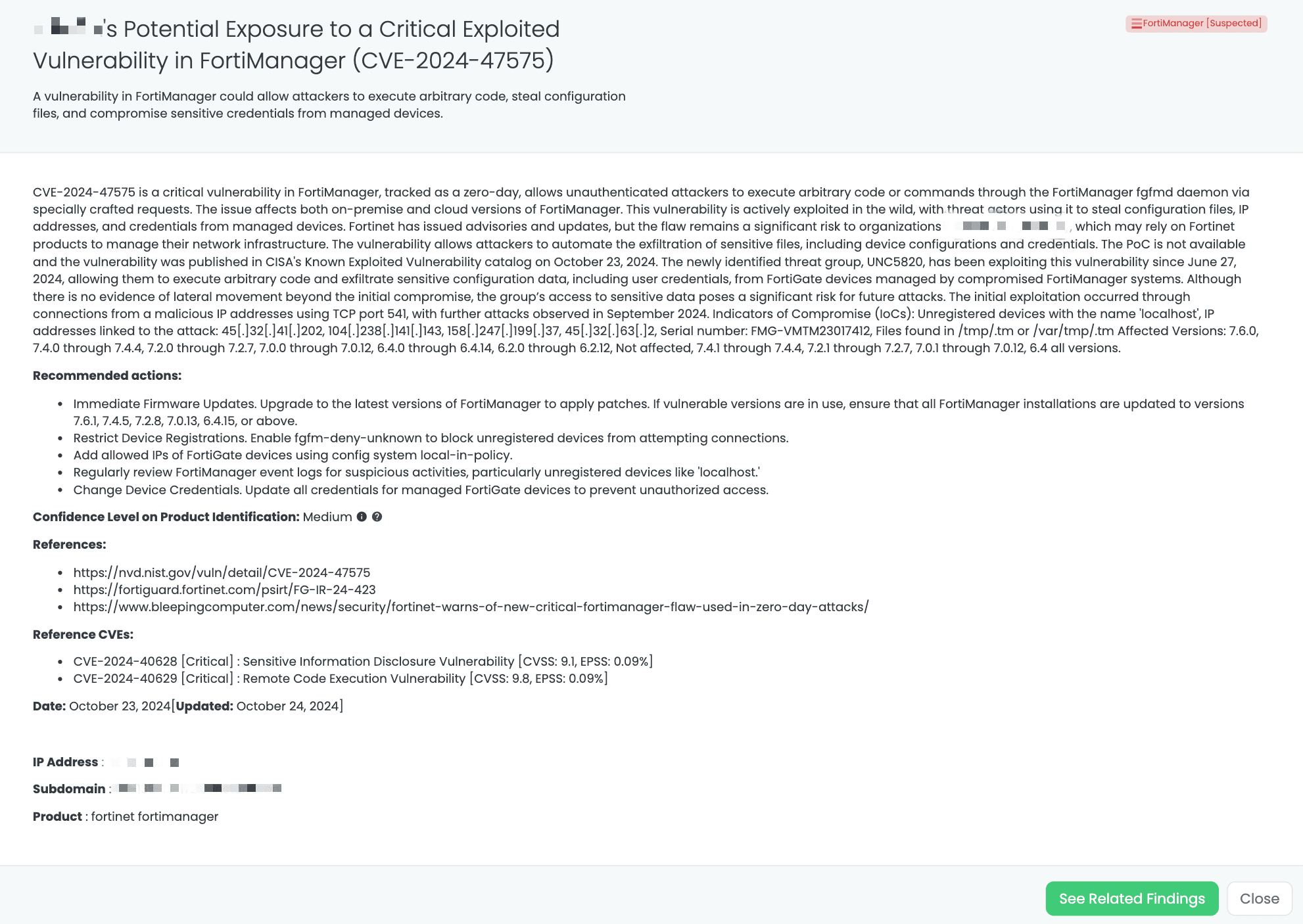 Black Kite’s FortiManager FocusTagTM details critical insights on the event for TPRM professionals.