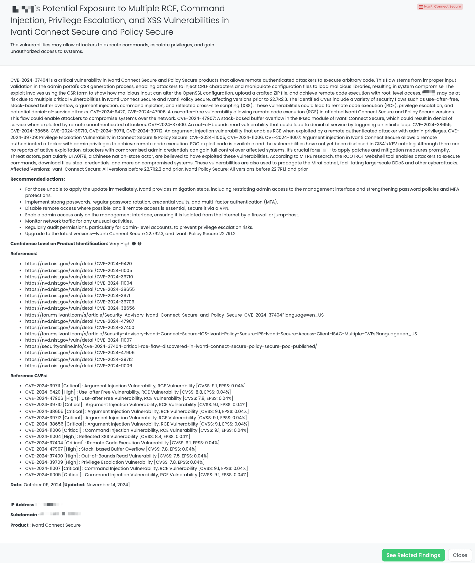 Black Kite’s Ivanti Connect Secure FocusTagTM details critical insights on the event for TPRM professionals.