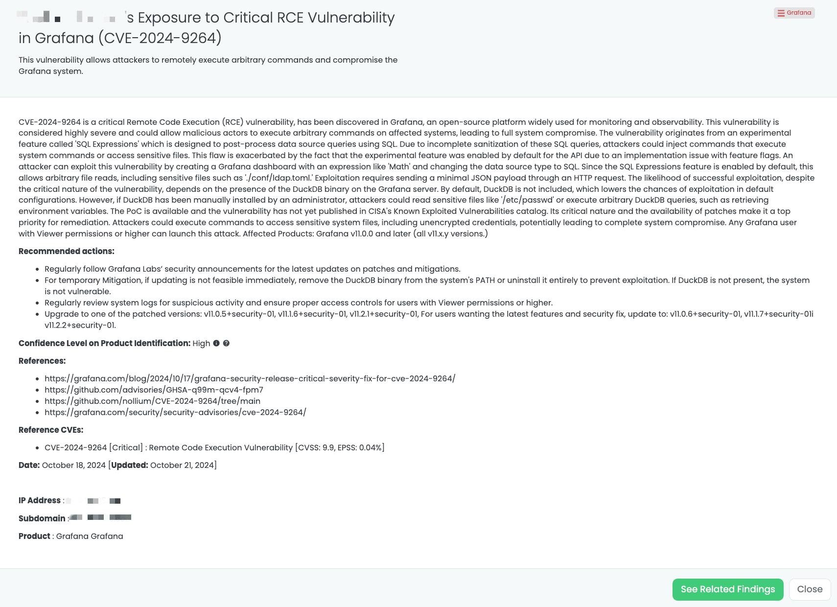 Black Kite’s Grafana FocusTagTM details critical insights on the event for TPRM professionals.