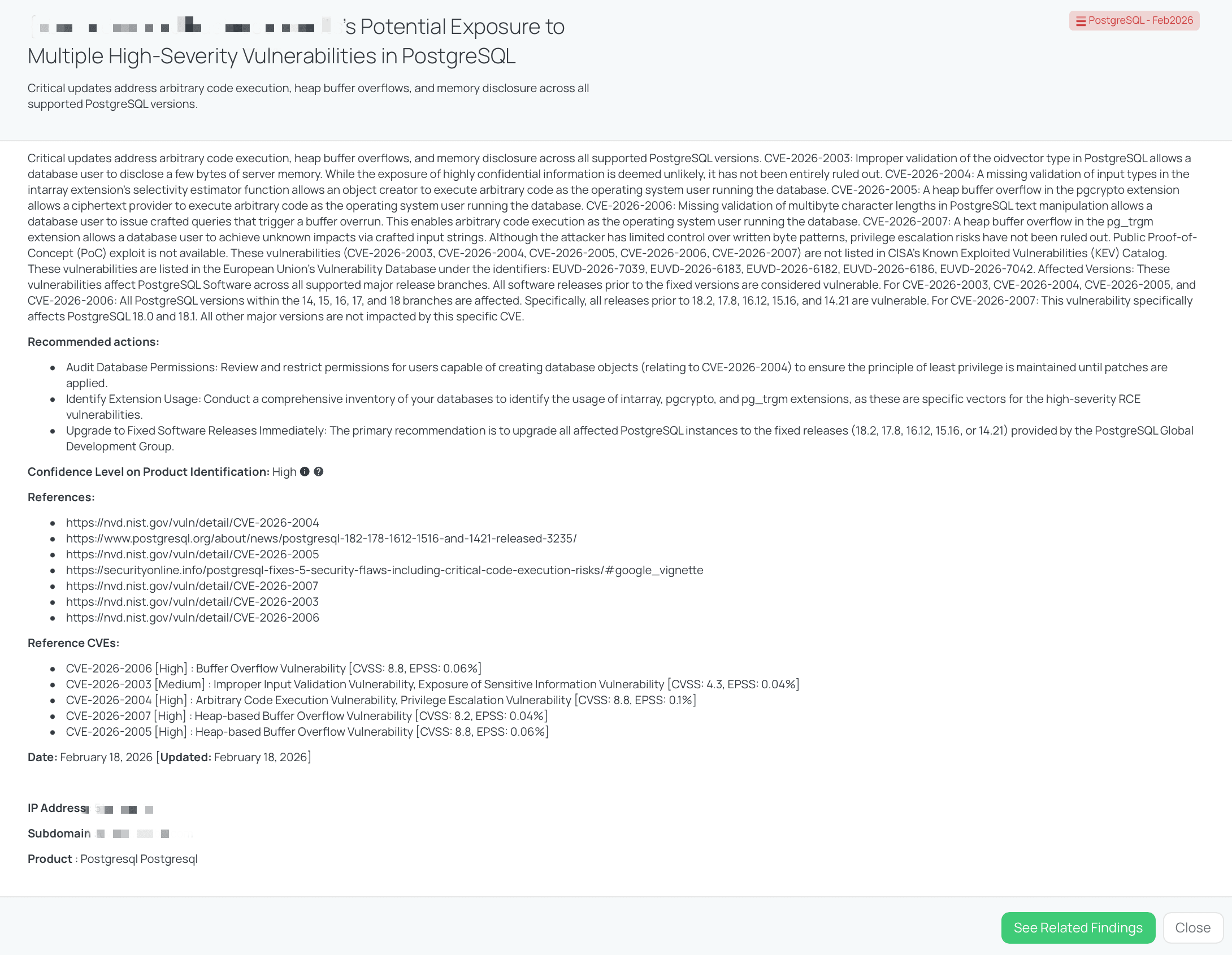 Black Kite's PostgreSQL - Feb2026 FocusTag® details critical insights on the event for TPRM professionals.