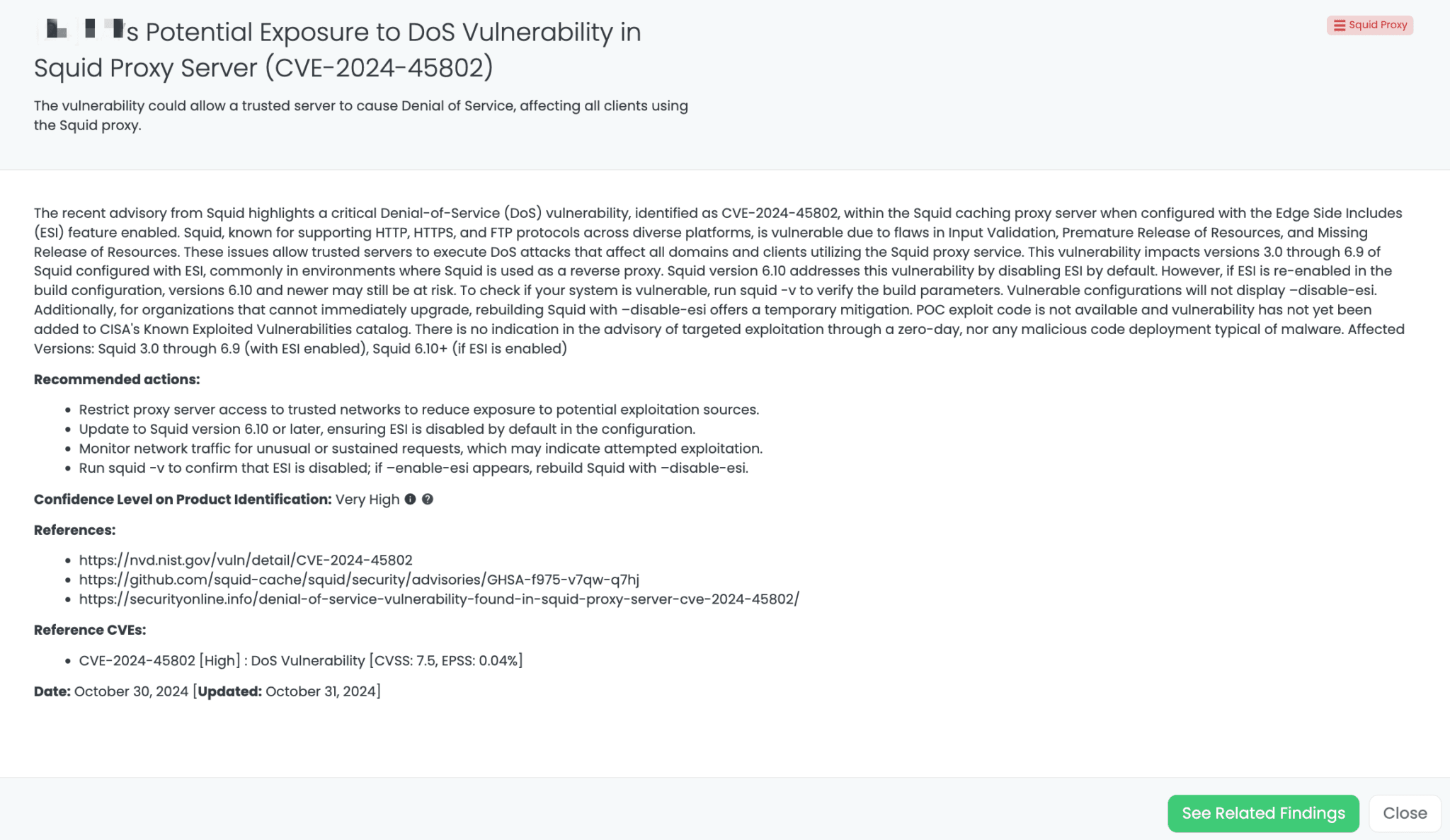 Black Kite’s Squid Proxy FocusTagTM details critical insights on the event for TPRM professionals.