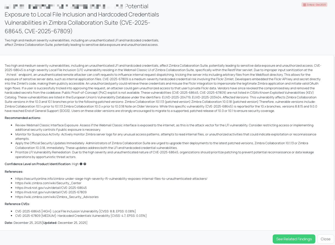 Black Kite’s Zimbra - Dec2025 FocusTags™ details critical insights on the event for TPRM professionals.