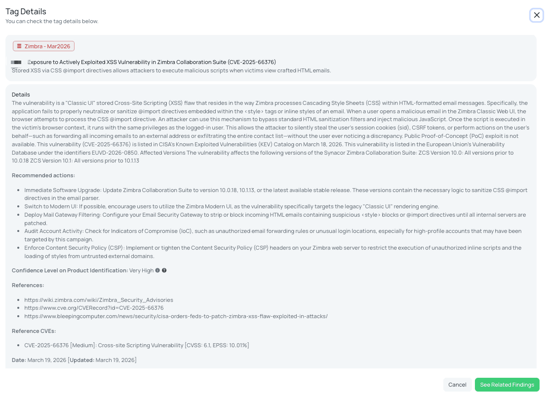 Black Kite's Zimbra - Mar2026 FocusTag® details critical insights on the event for TPRM professionals.