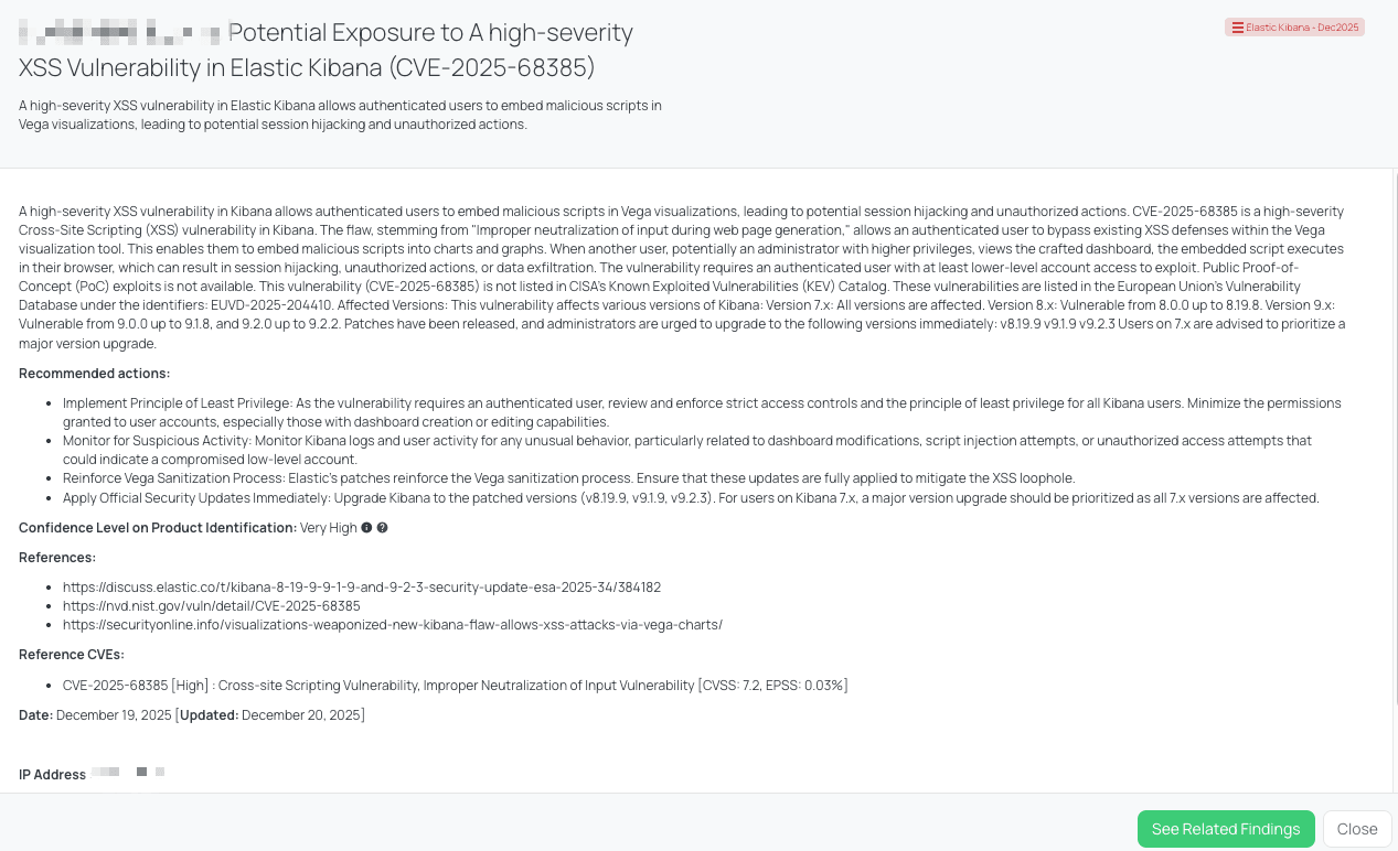 Black Kite’s Elastic Kibana - Dec2025 FocusTags™ details critical insights on the event for TPRM professionals.
