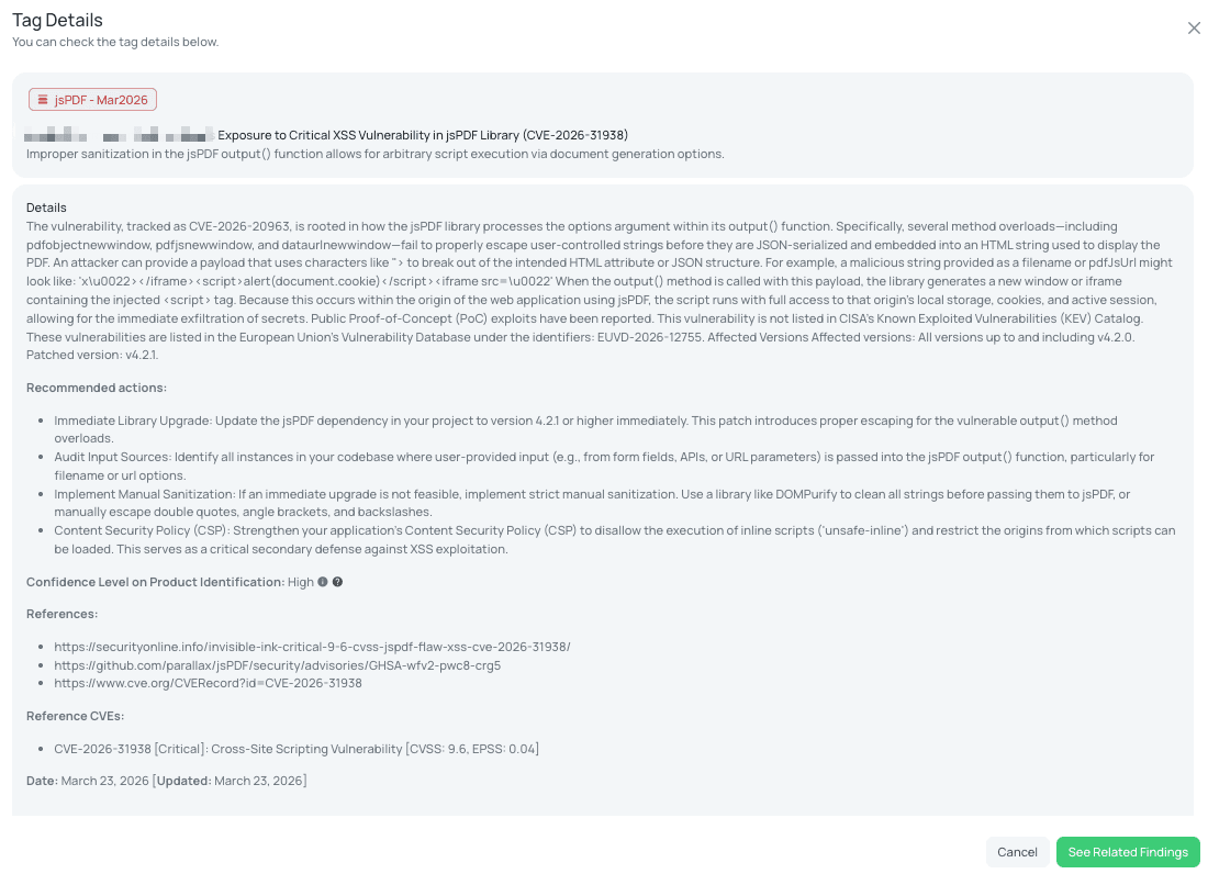 Black Kite's jsPDF - Mar2026 FocusTag® details critical insights on the event for TPRM professionals.