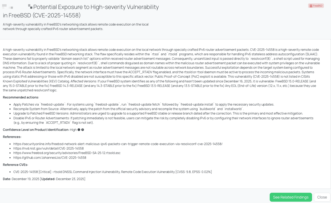 Black Kite’s FreeBSD FocusTags™ details critical insights on the event for TPRM professionals.