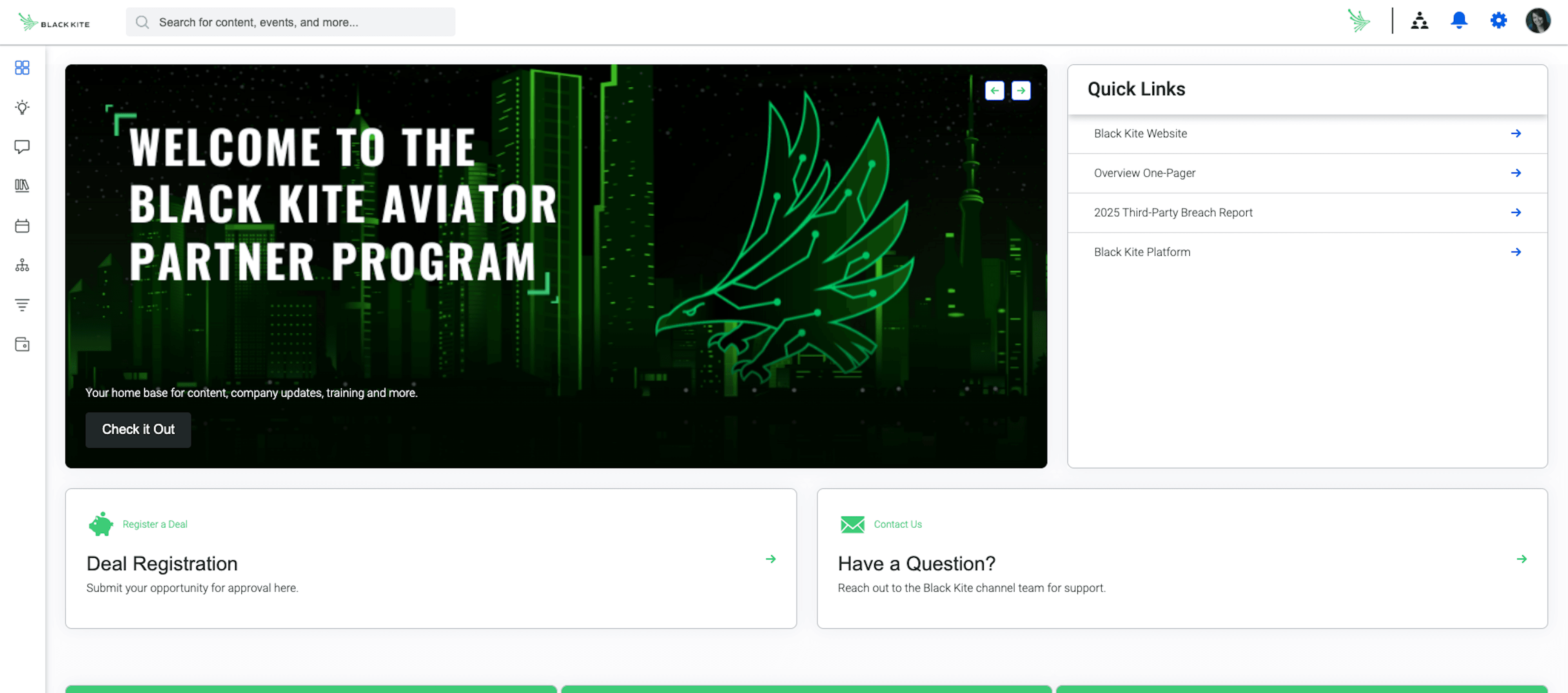 Black Kite Partner Program Dashboard